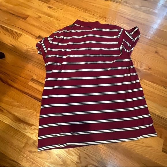 Vintage Arrow Tournament Striped Polo Shirt Mens XL Golf Print - Picture 5 of 6